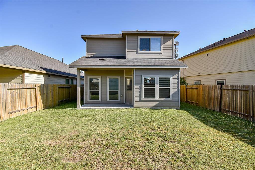 Fully fenced back yard for privacy