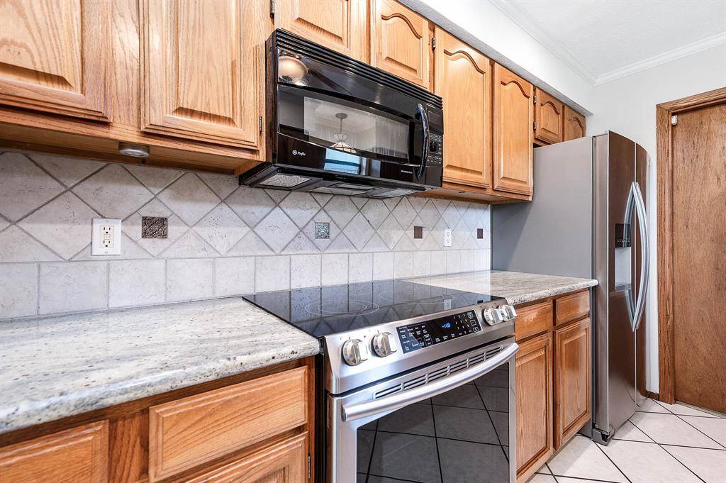 Stove upgraded recently and granite counters