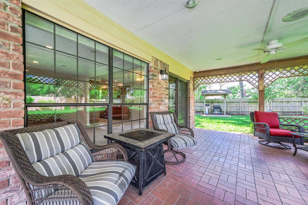Access the grill patio from here too