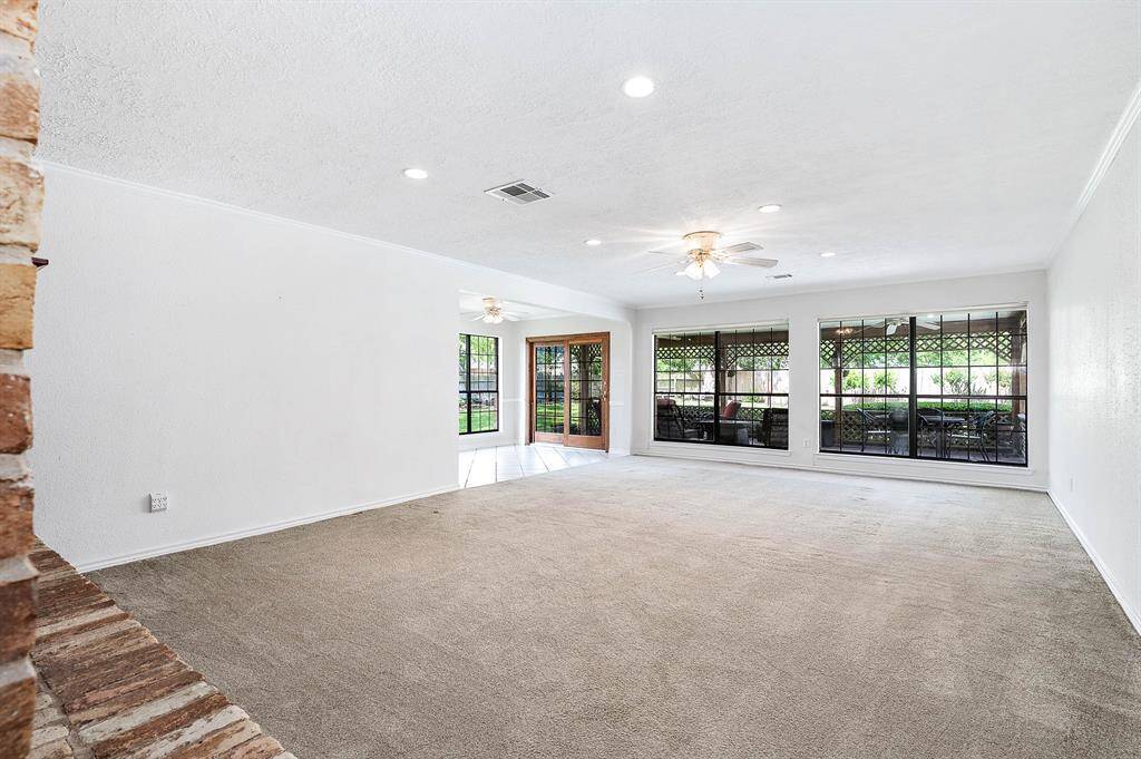 Extended living with lovely views of the yard