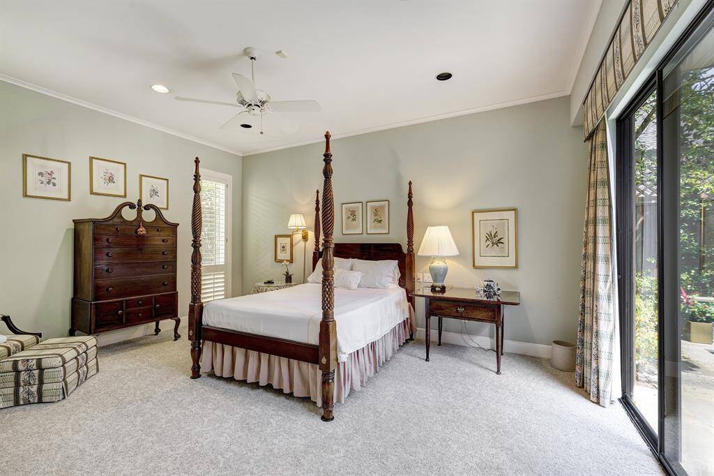 The large first floor primary bedroom.