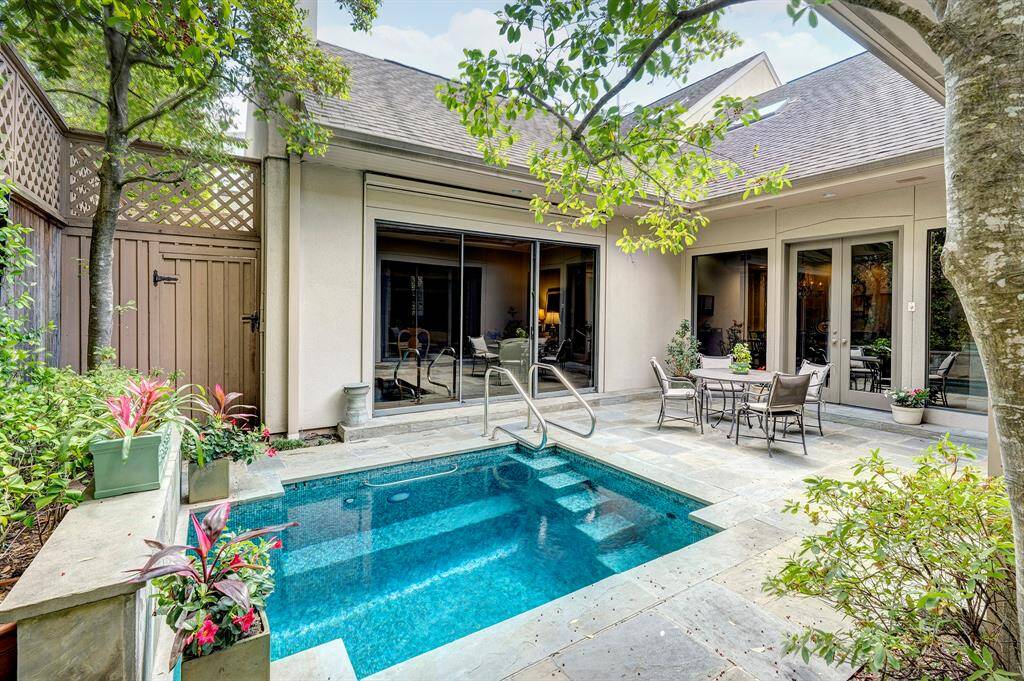 A very special retreat.  The glass mosaic tiles sparkle in the sun and moon light.