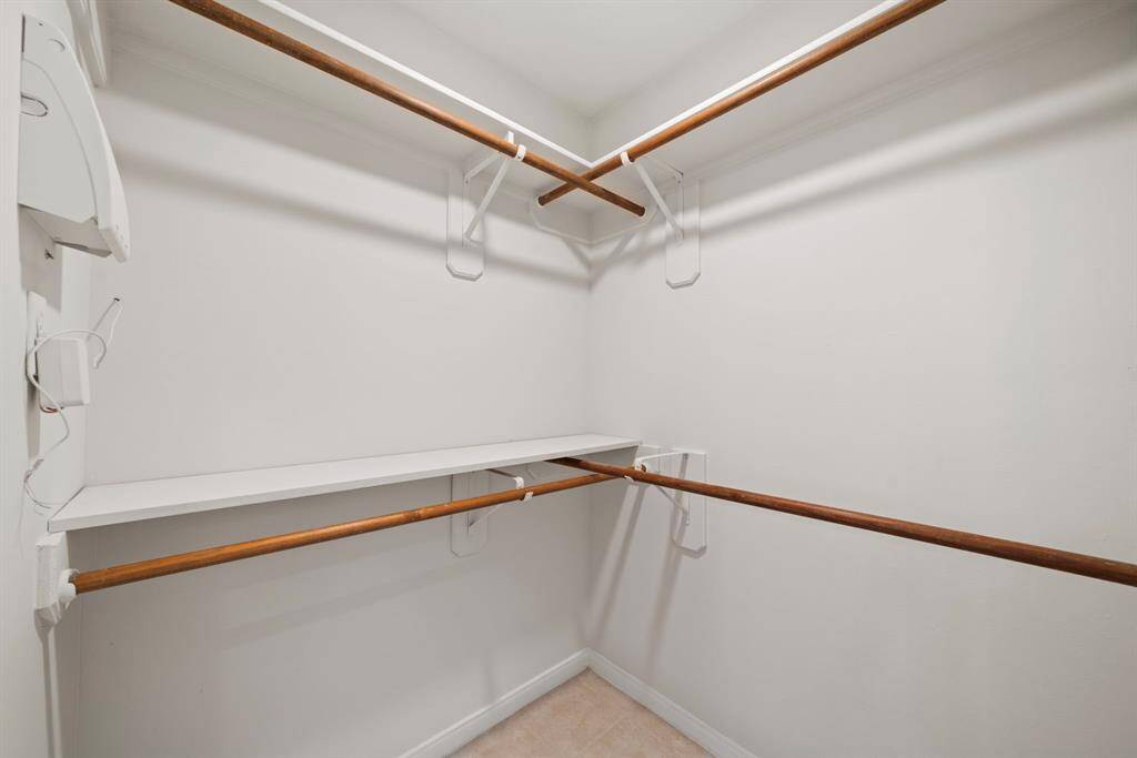 one of the two primary closets