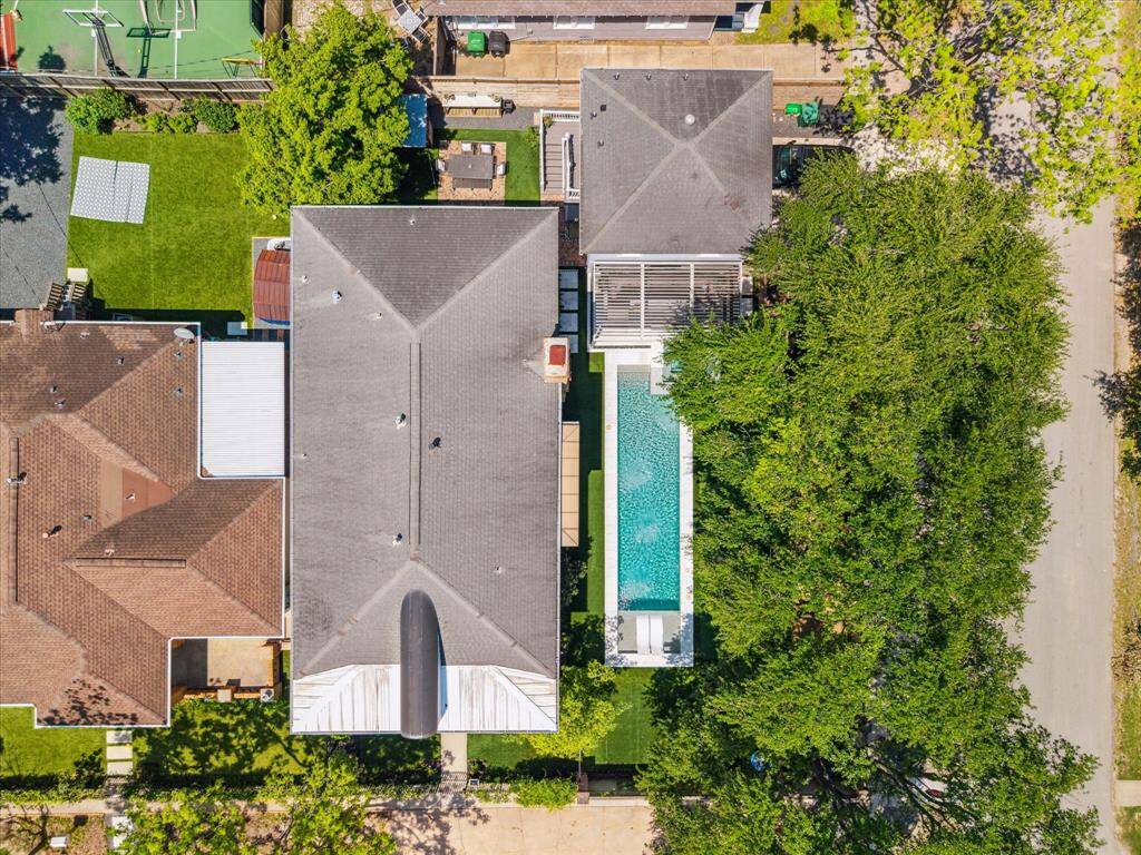 An aerial view of the property.