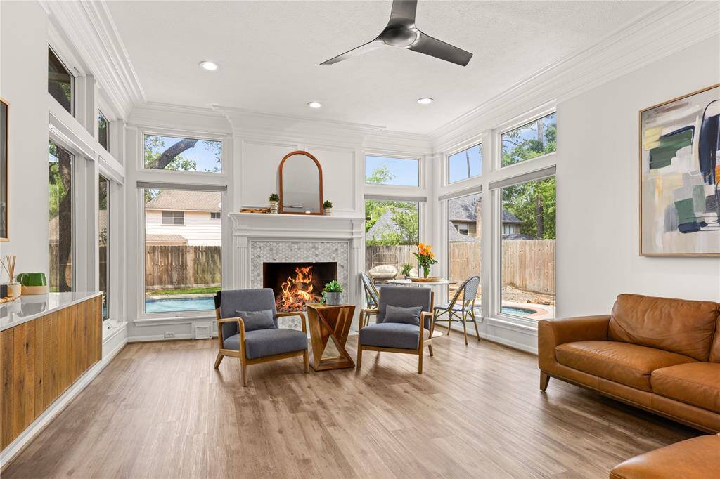 Cozy up next to 1 of 3 fireplaces!