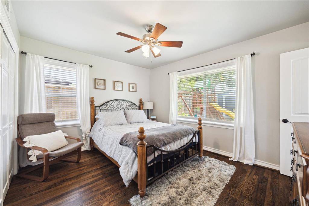 Bedroom 4 at back of the house with half bath