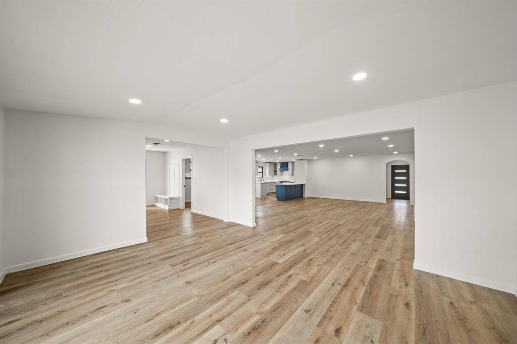 Home features a dining area that has access to all main living areas.
