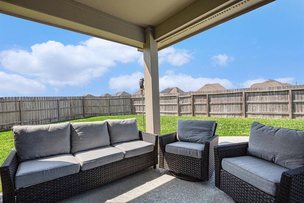 Backyard Porch Sitting Area