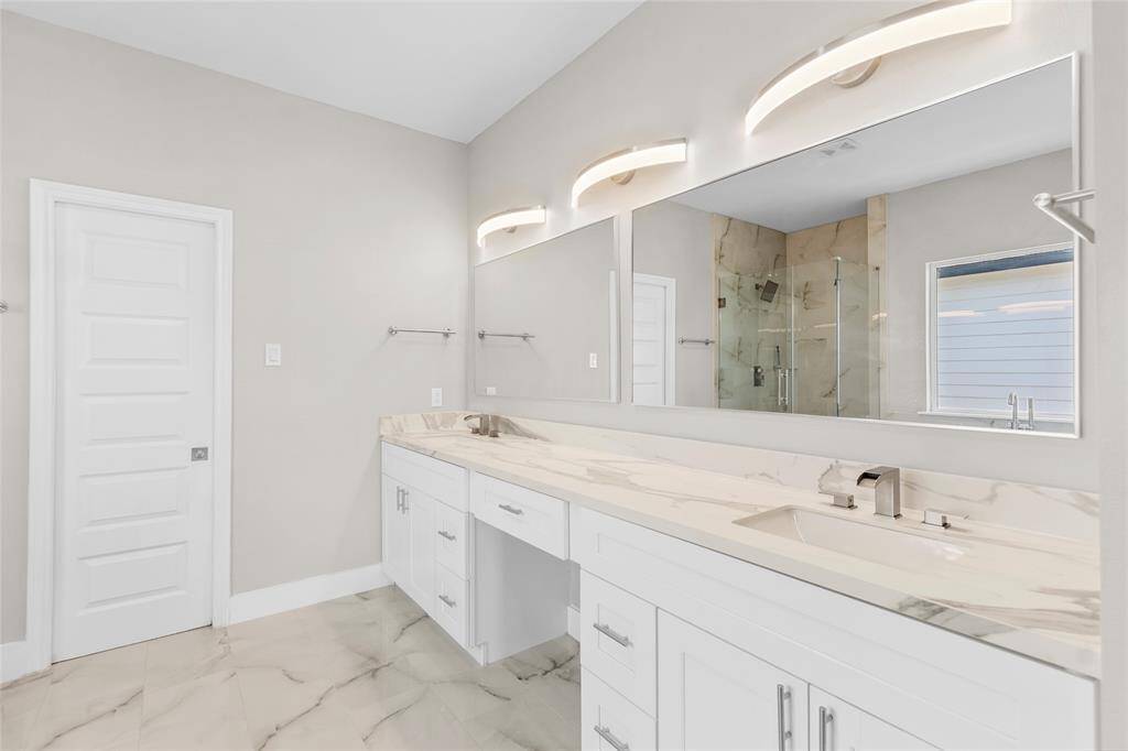 Primary bathroom double sink