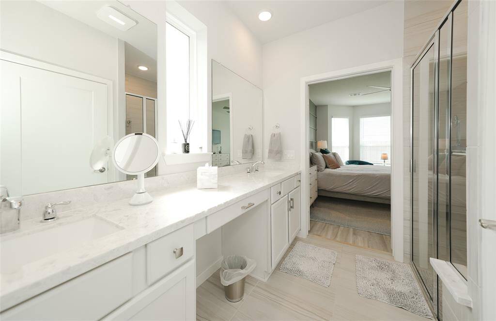 Primary bathroom ensuite with double sinks