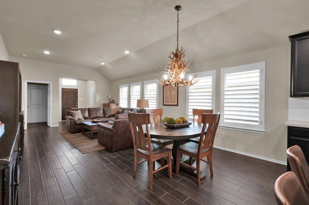 Wood-like tile floors were added after purchase!