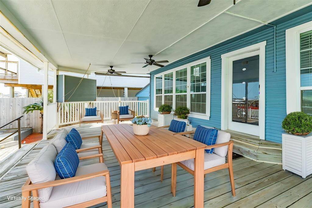What outdoor furnishings would you choose to enjoy mornings on the deck? - virtually staged