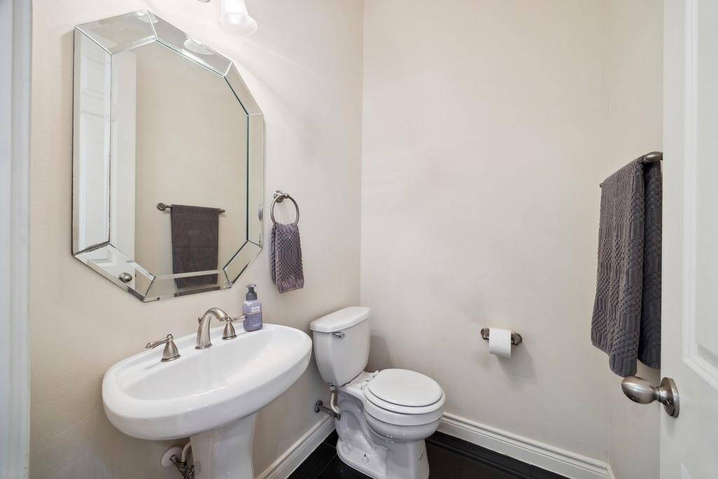 Second floor powder room
