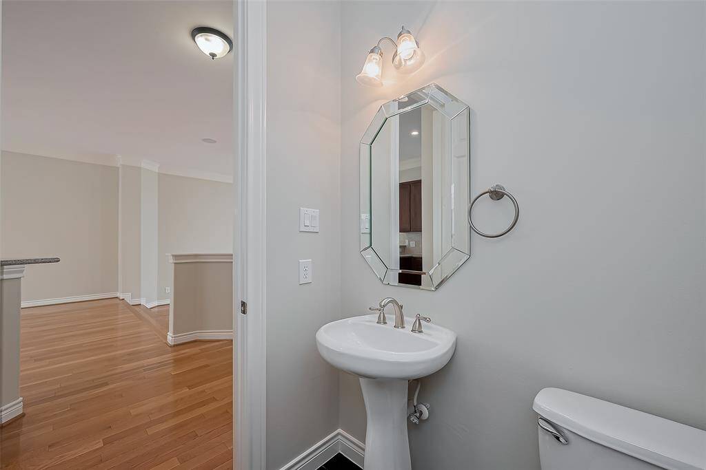 Fresh paint powder room