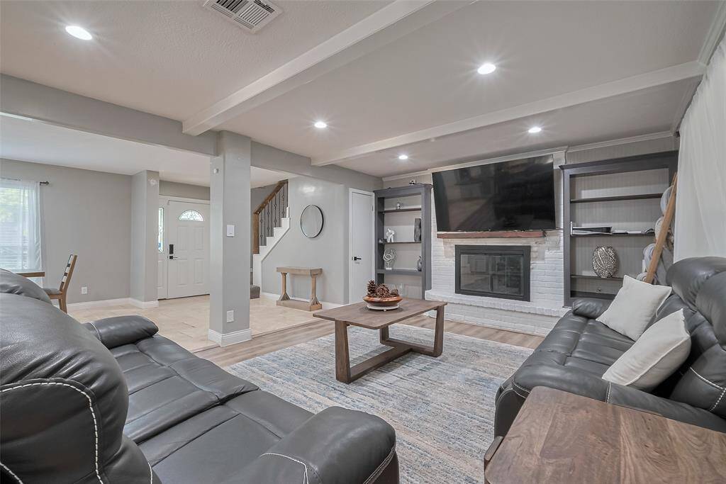 Built in shelving! yes, please! Under stair storage closet…yes, please!