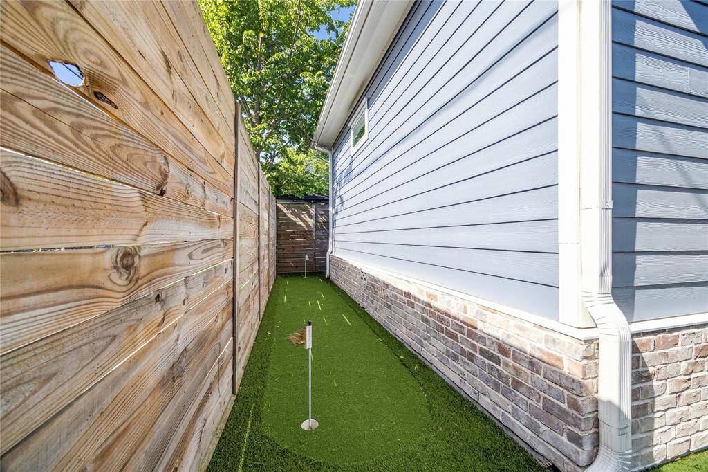 for additional fun, enjoy your very own putting green!
