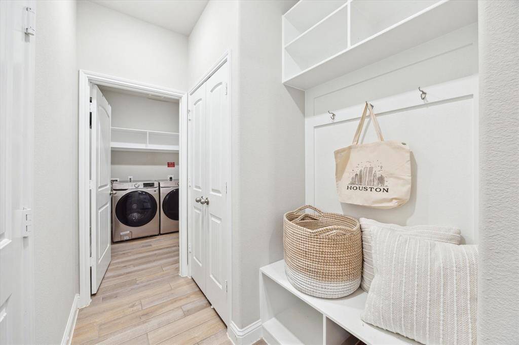 A space for all of your things as you enter from the garage and convenient to the laundry room.