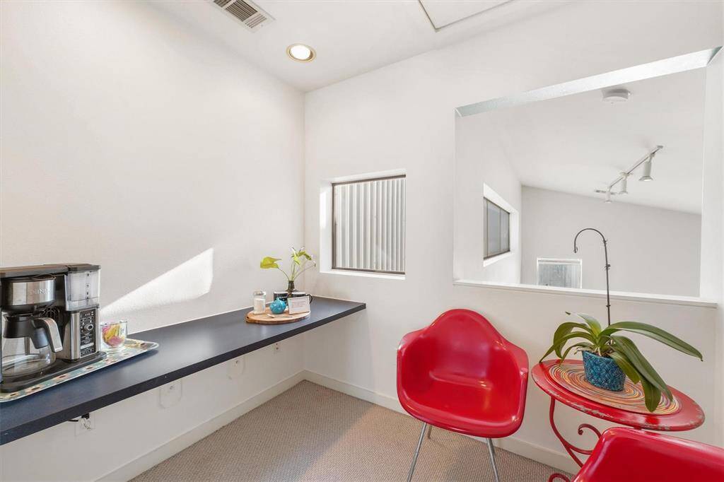 You could outfit the bonus room as a coffee bar to start your day or a wine bar to end it. This space would make a great hobby room.