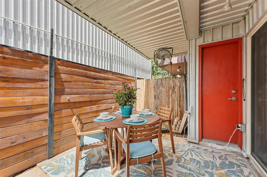 Small storage room on 1st floor Patio.