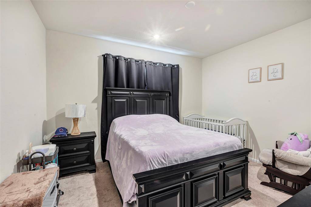 A view of the spacious master bedroom!