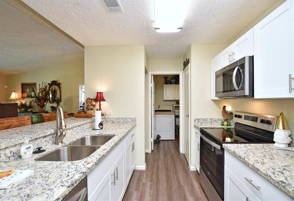 Updated Granite countertops, cabinets and appliances with everything you need to prepare meals at home