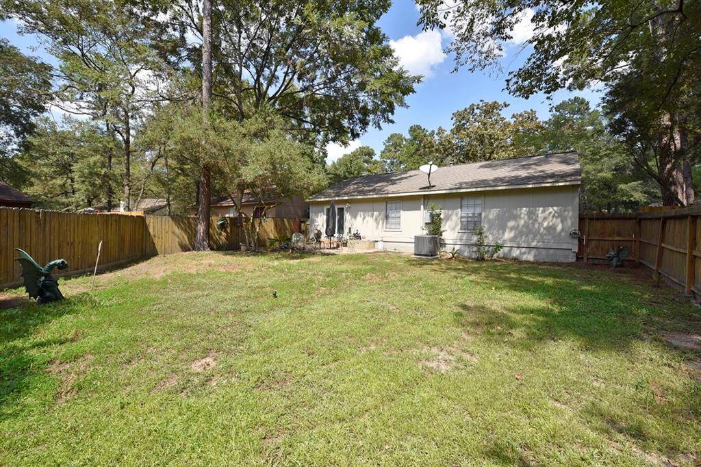 Plenty of space in the back yard