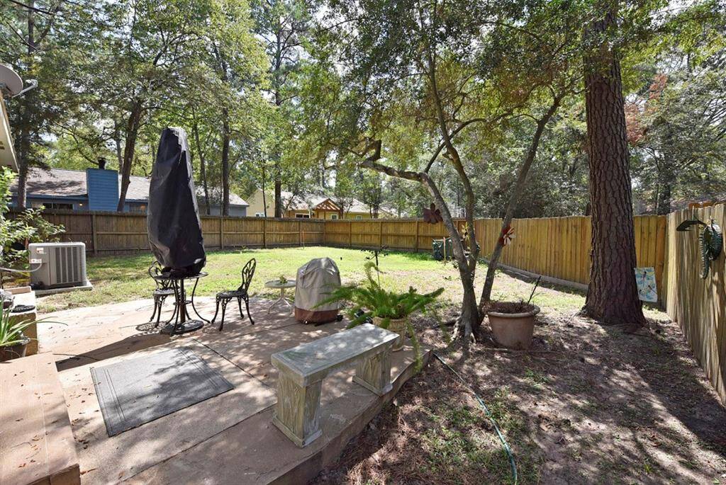 Patio Area, umbrella gone with Beryl!