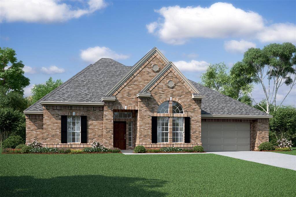 Lovely Hayden design by K. Hovnanian Homes in elevation A built in Tejas Landing. (*Artist rendering used for illustration purposes only.)