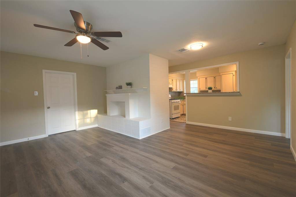 Another view of the living and dining