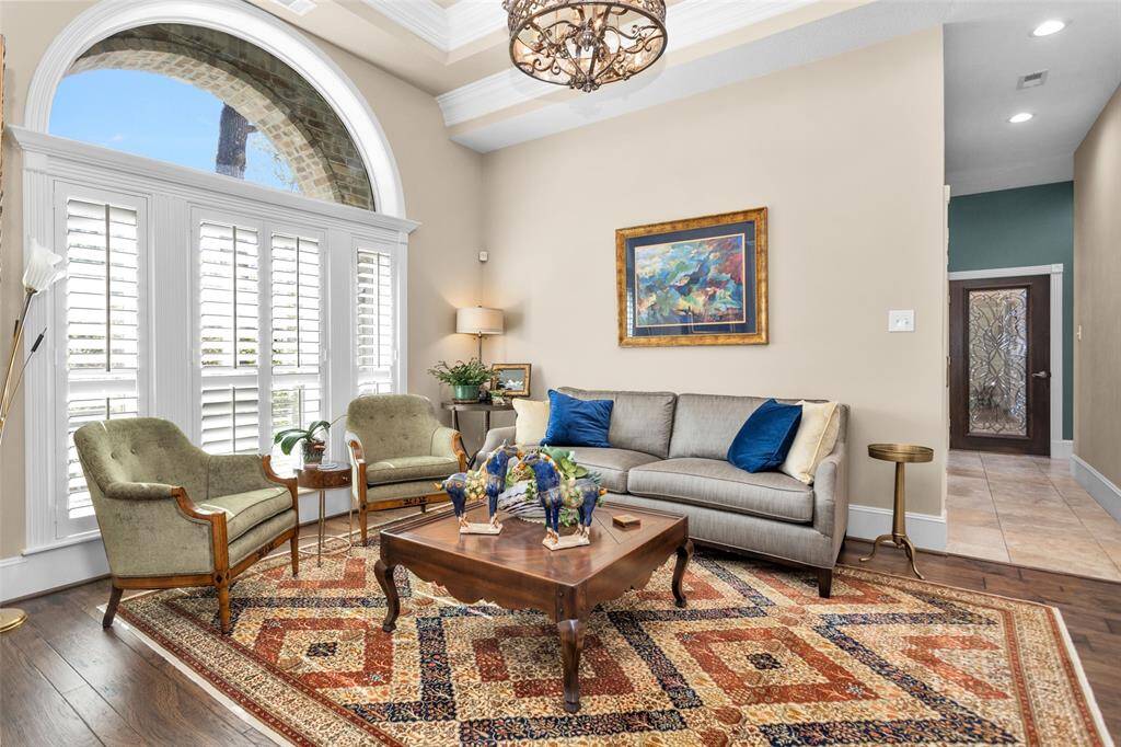 Formal living area at the front of the home