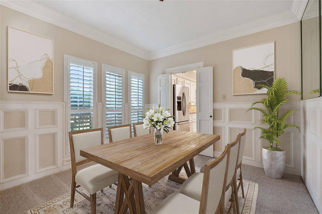 Dining room. Virtually staged