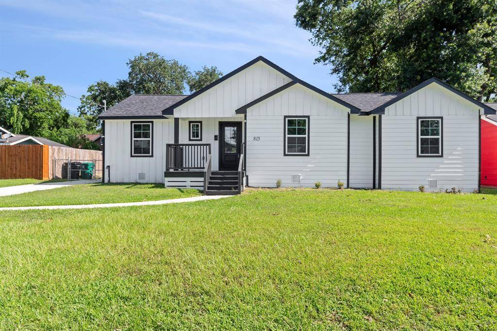 Sitting pretty on a generous lot, this fully remodeled home pops with clean lines, board and batten siding, and crisp contrast trim.