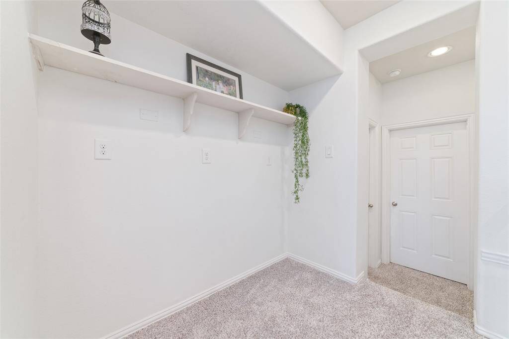 Upstairs landing. Room for a potential built in.