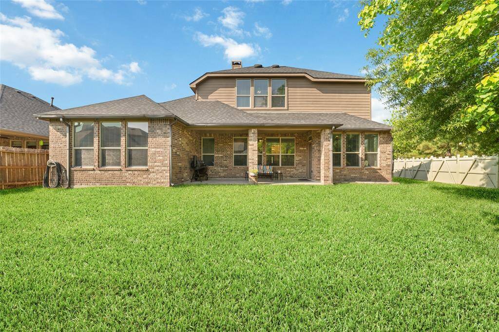 Back yard on Corner Lot