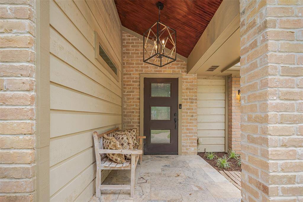 Updated welcoming front porch