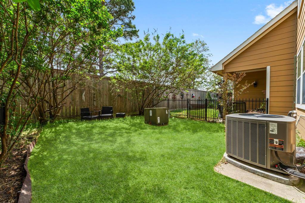 A lot of townhomes don't have a backyard. This one does, and it's easy to maintain. New AC unit installed 3 years ago.