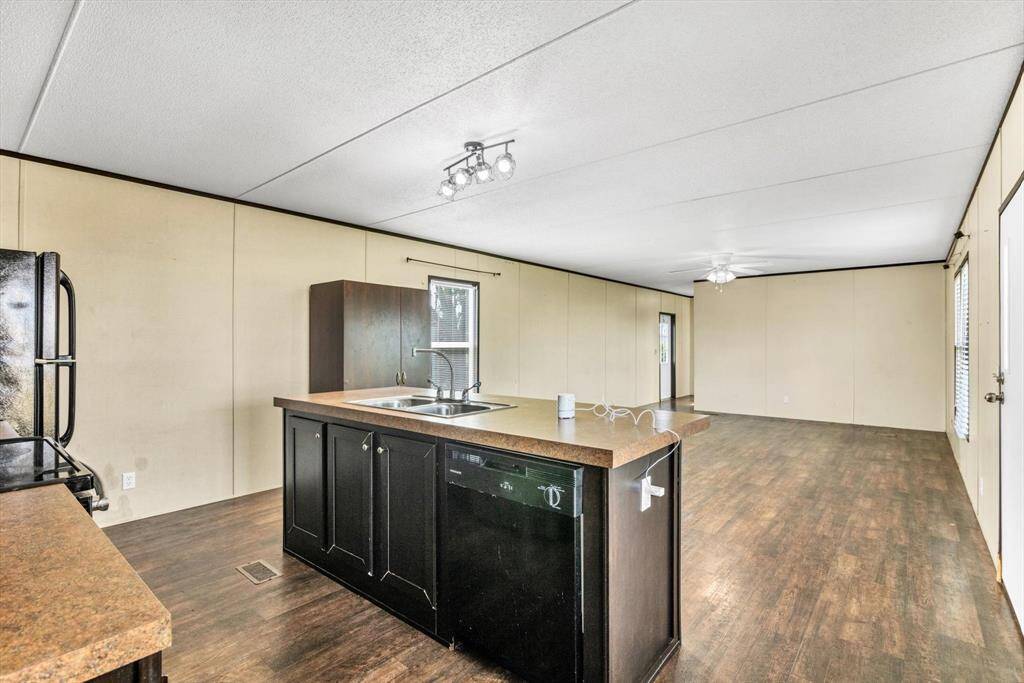 Kitchen overlooks the living room for easy entertaining and everyday connection