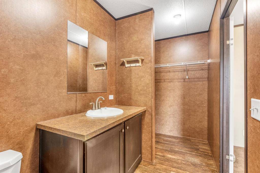 Primary bathroom with large walk in shower