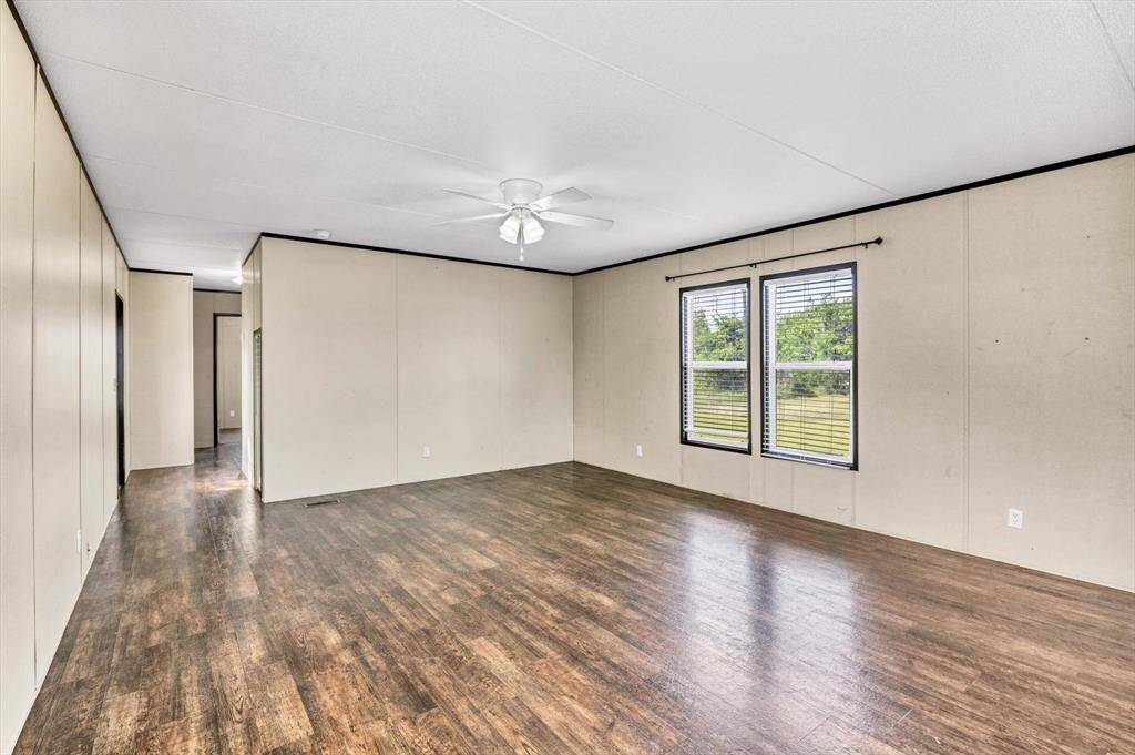 Lots of natural light spilling into the living room.