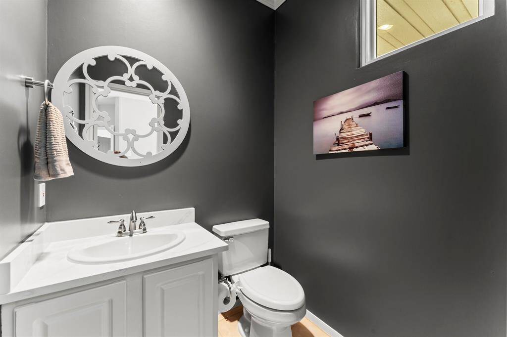 Half bath upstairs
