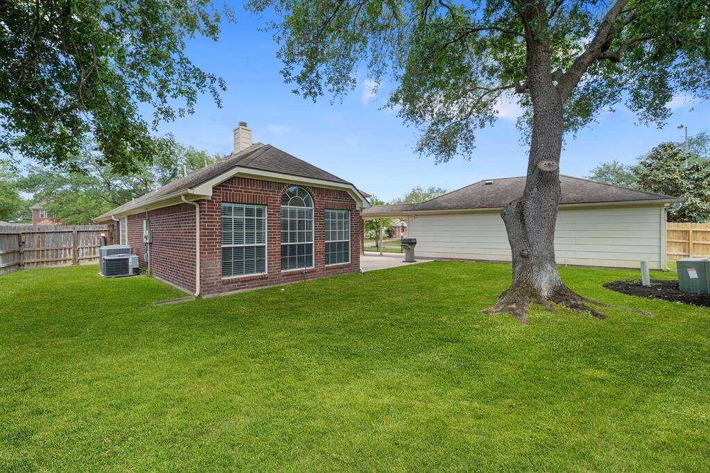 Good sized backyard is ready for your outdoor activities.