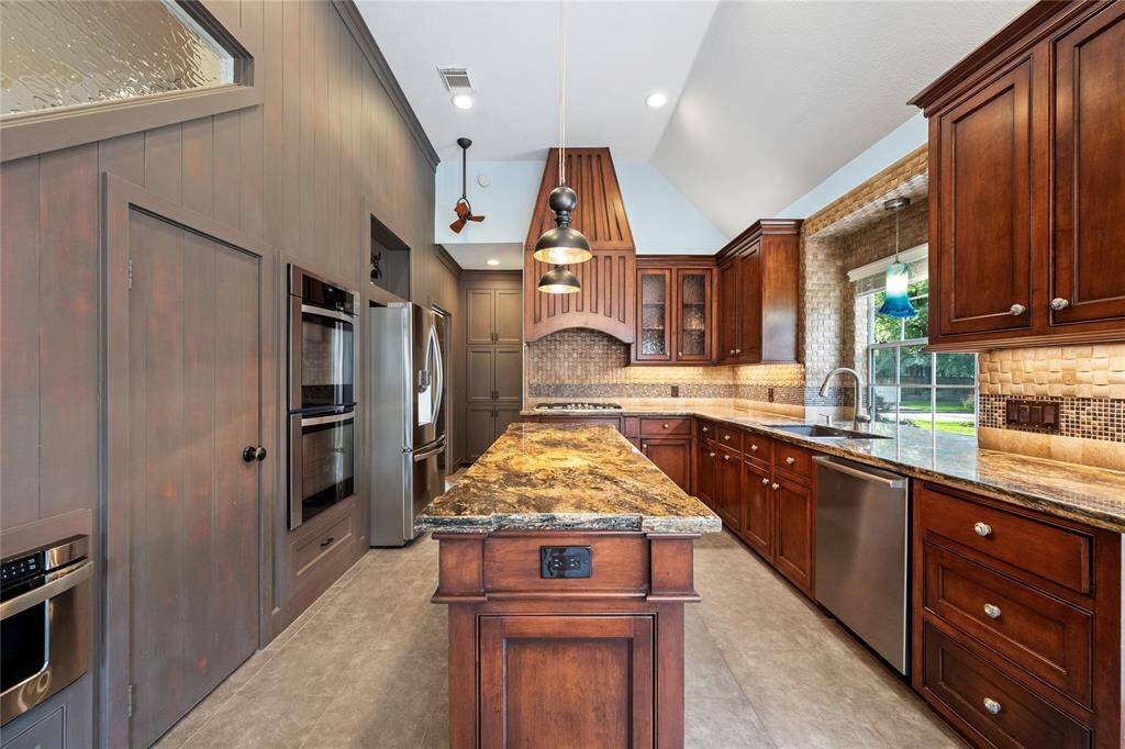 Modern cabinetry and double Electrolux Icon Oven