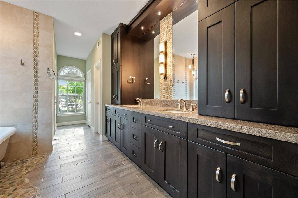 Primary bathroom completely remodeled