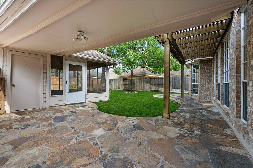 Large back porch
