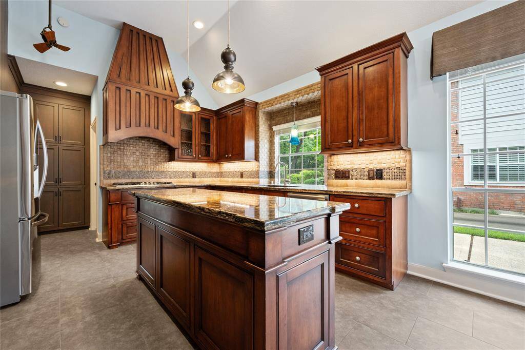 Remodeled kitchen with oversized island