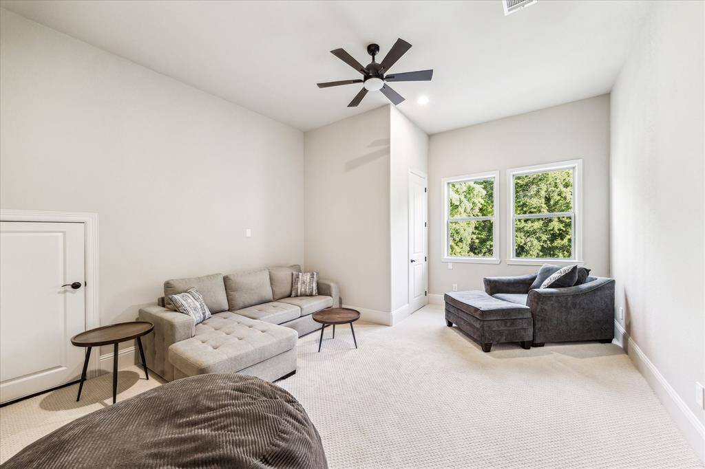 Warm and welcoming, this spacious bedroom offers soft neutral finishes and plenty of room to make it your own. You’ll love the peaceful tree-top views, large closet and convenient access to a nearby full bathroom perfect for family or guests alike.