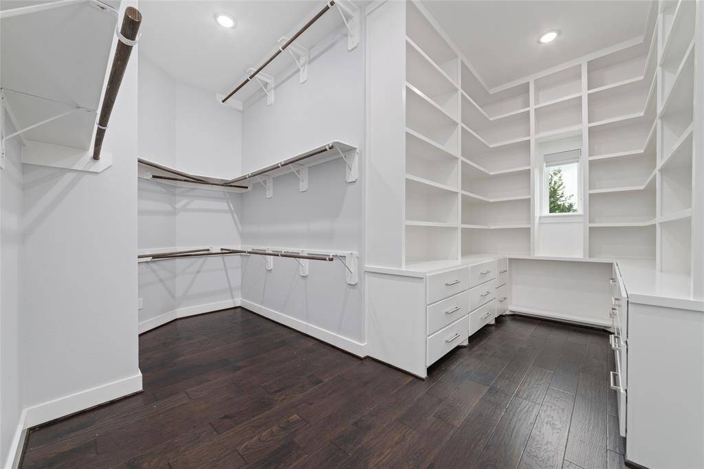 Spacious Master closet