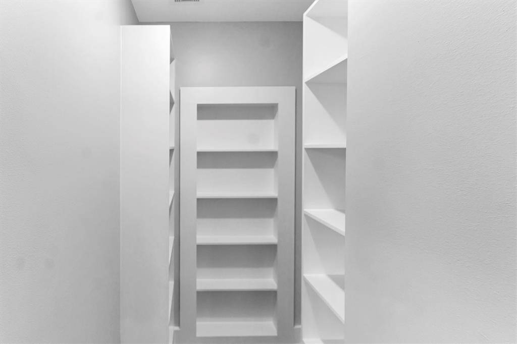 Closet off cinema room for all the equipment