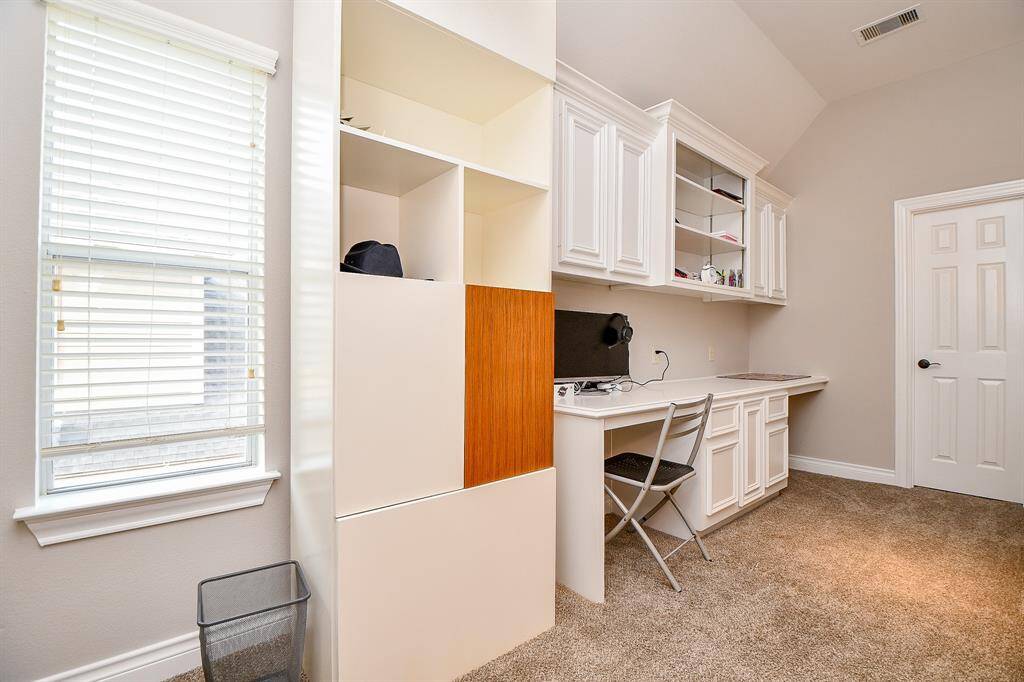 double built in desk