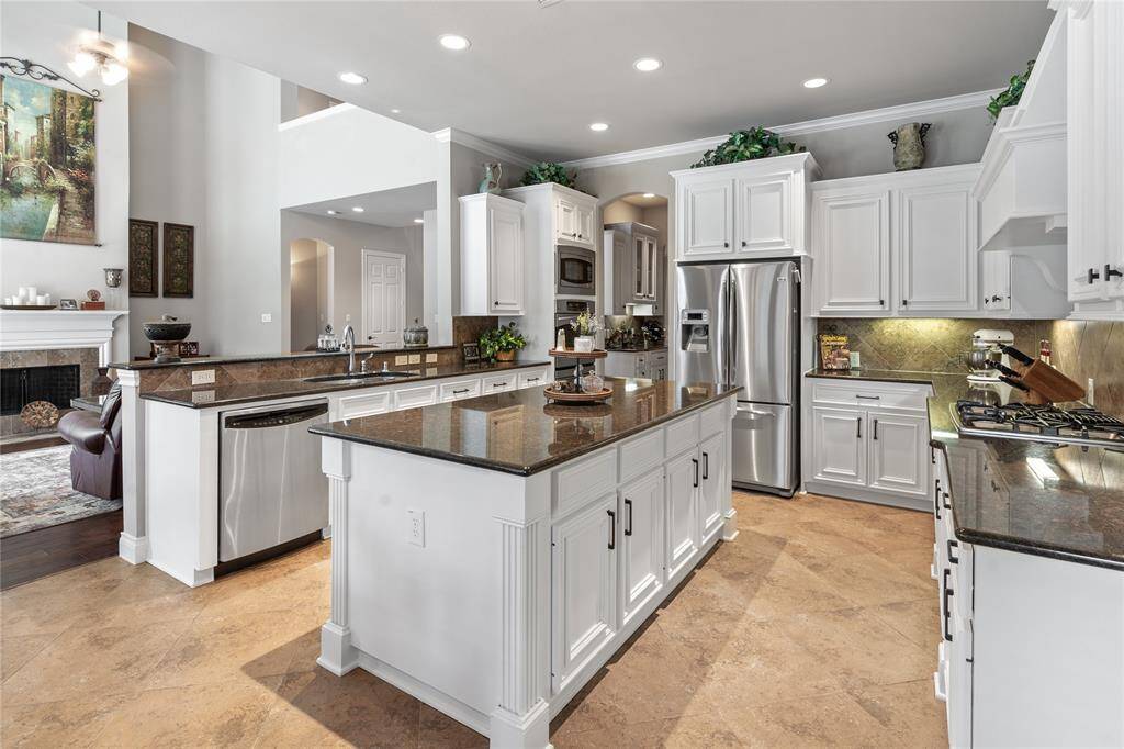 Oversize kitchen.